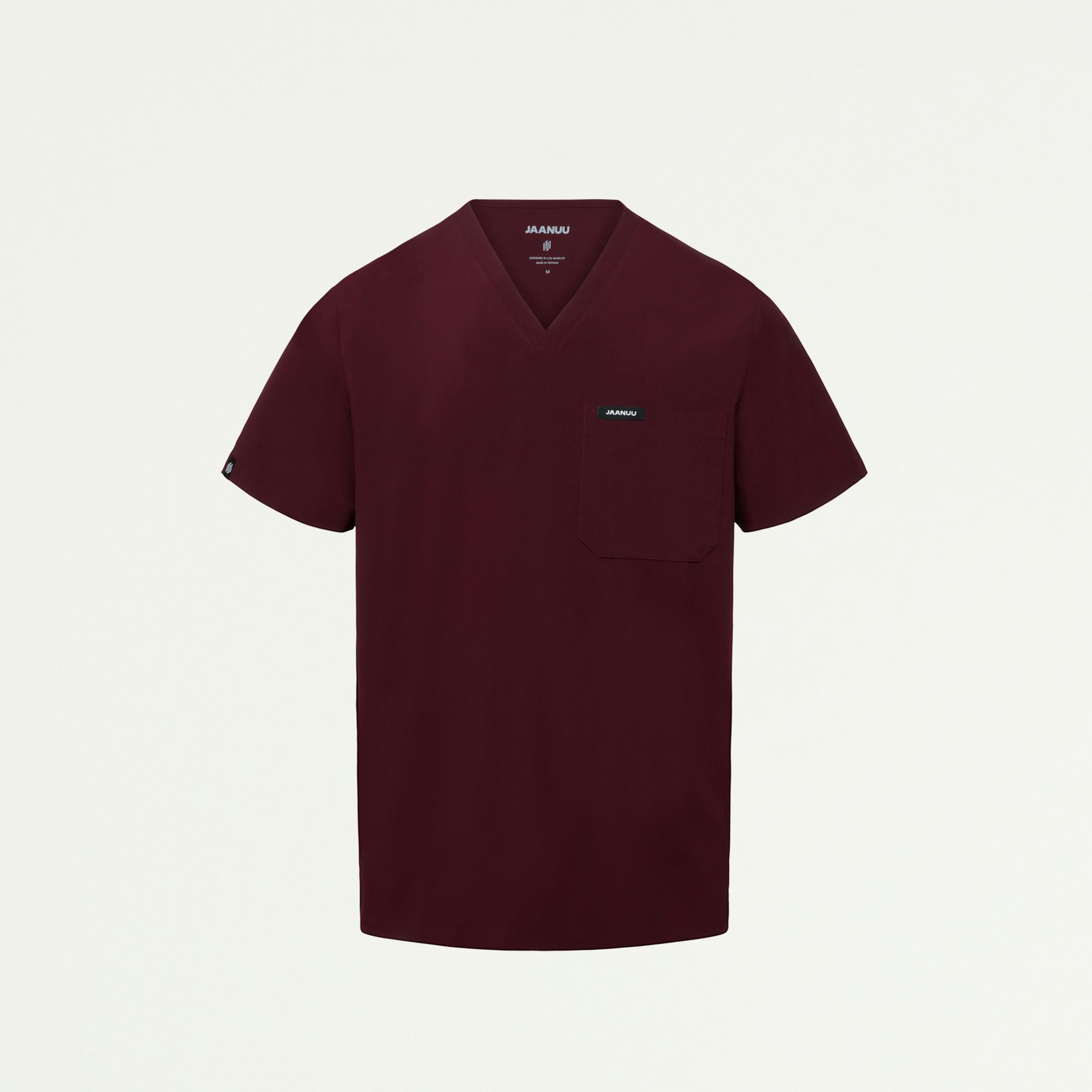 Holmes ULTRAlite™ 1-Pocket Scrub Top - Burgundy - MEN'S TOPS - Jaanuu