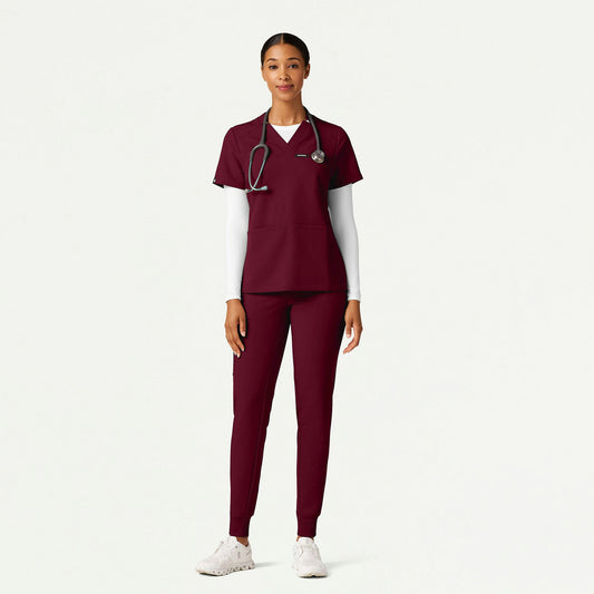 The Zoe Underscrub Set - Burgundy