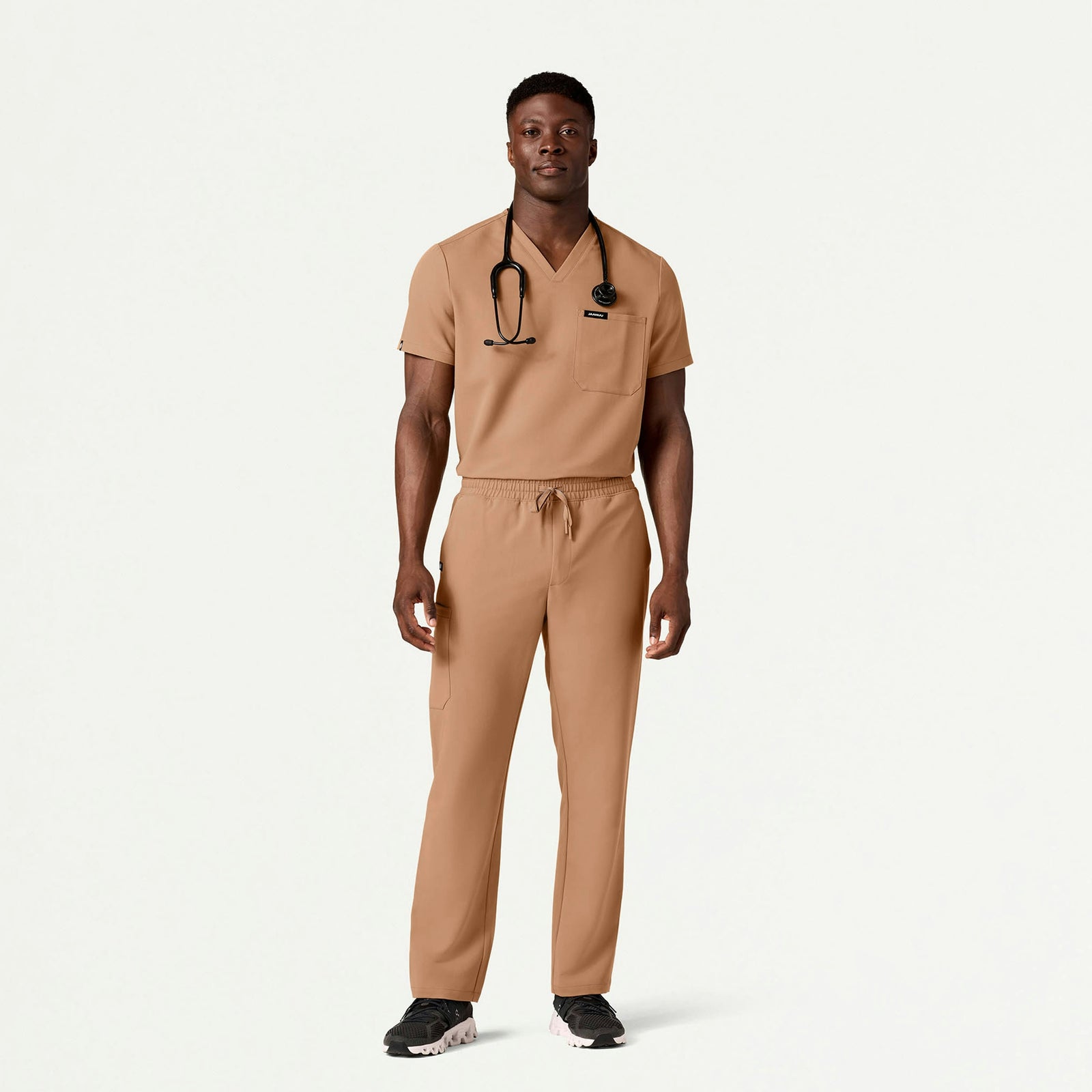 Holmes Everyday 1-Pocket Scrub Top - Trench - MEN'S TOPS - Jaanuu