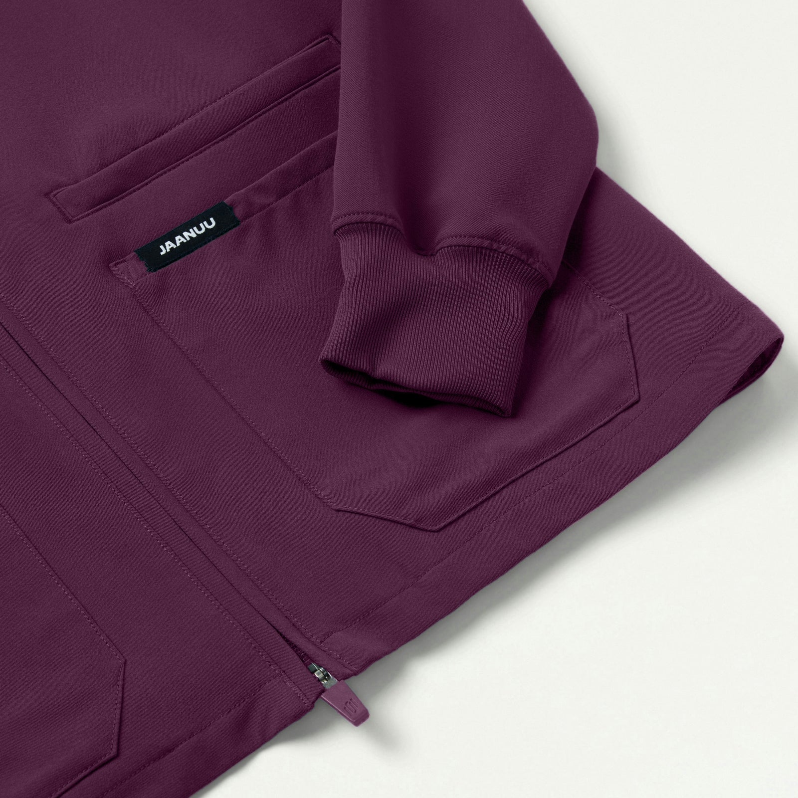 Ceri Essential 6-Pocket Scrub Jacket - Dark Amethyst - WOMEN'S JACKETS - Jaanuu