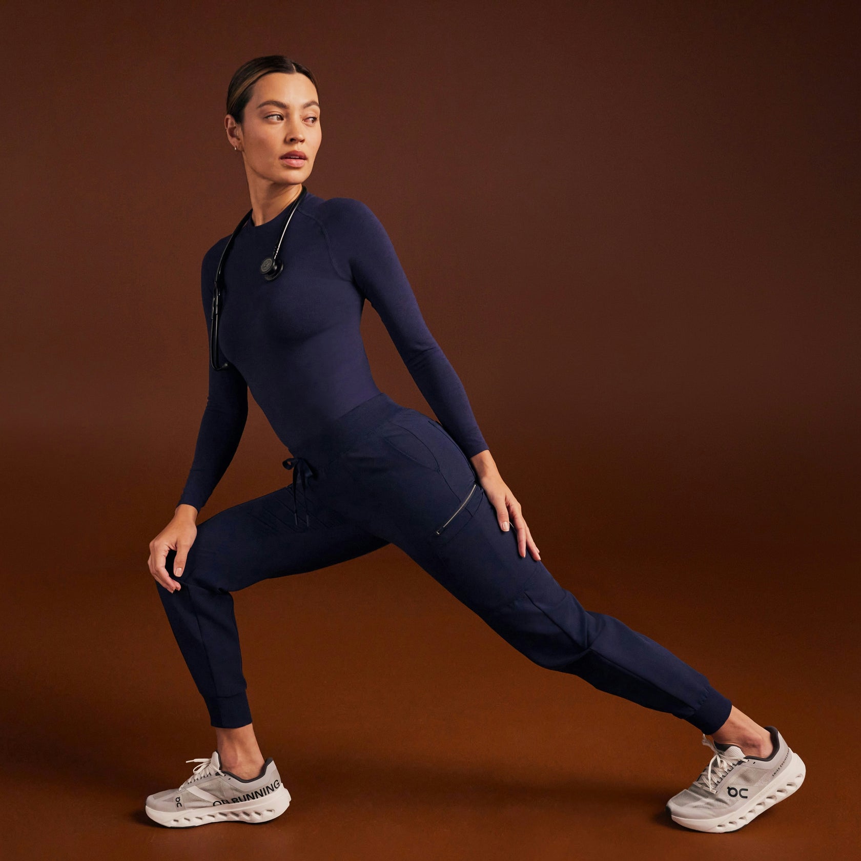 Liv Skinny 8-Pocket Scrub Jogger - Midnight Navy - WOMEN'S PANTS - Jaanuu
