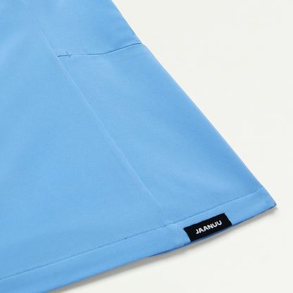 Calix Fit & Flare Scrub Top - Sky Blue - WOMEN'S TOPS - Jaanuu