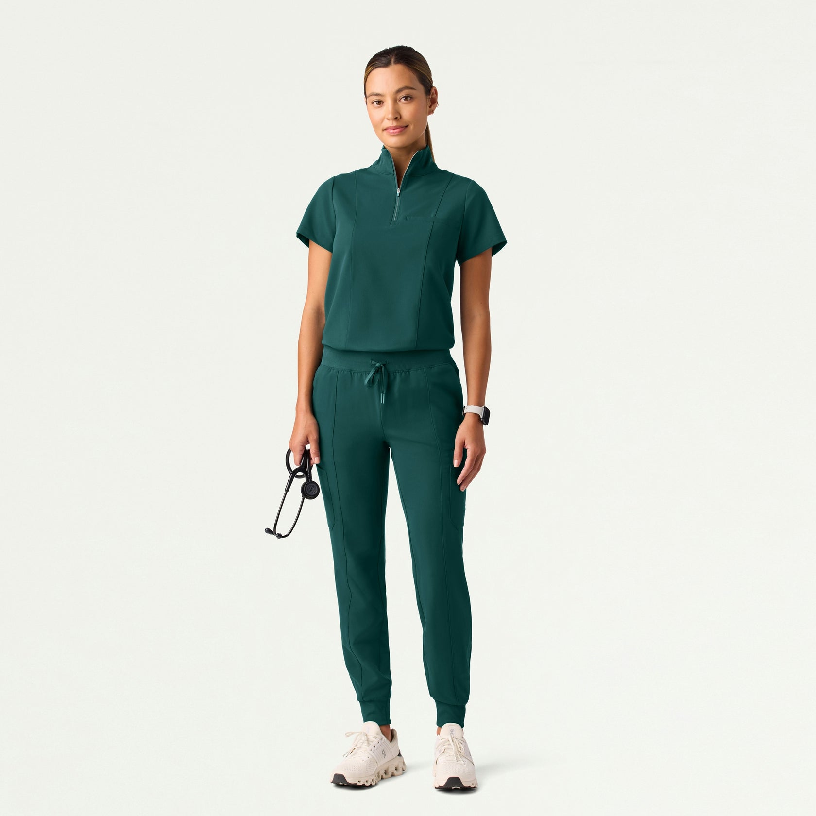 Liv Skinny 8-Pocket Scrub Jogger - Midnight Green - WOMEN'S PANTS - Jaanuu