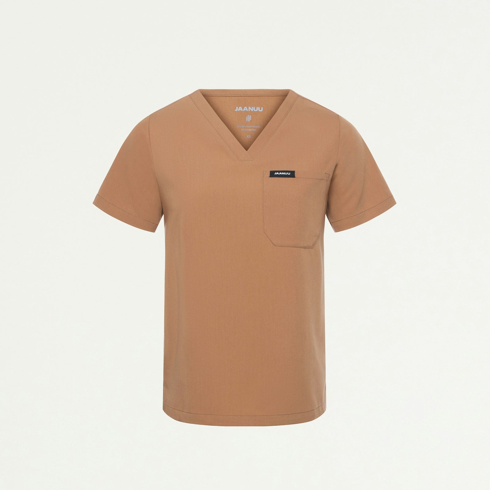 Rhena Essential 1-Pocket Scrub Top - Trench - WOMEN'S TOPS - Jaanuu