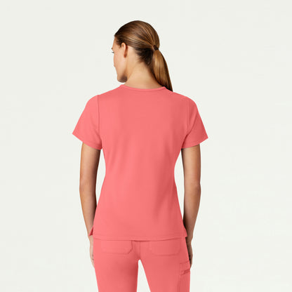 Cesi Slim ULTRAsoft Scrub Top - Digital Pink - WOMEN'S TOPS - Jaanuu