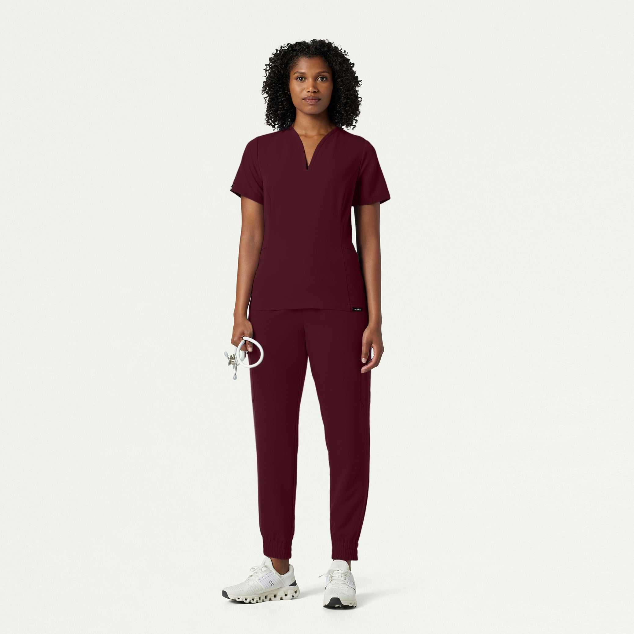 The Samari Essential Scrub Set - Burgundy
