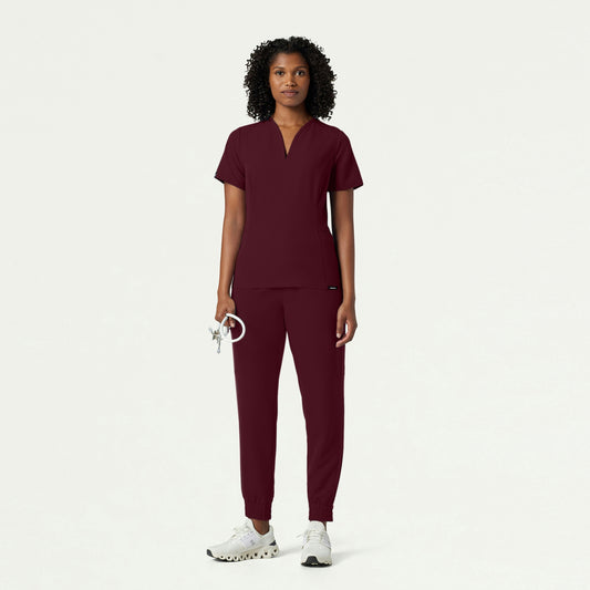 The Samari Essential Scrub Set - Burgundy