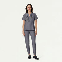Silex Slim Knit-Waist Scrub Jogger - Heather Gray