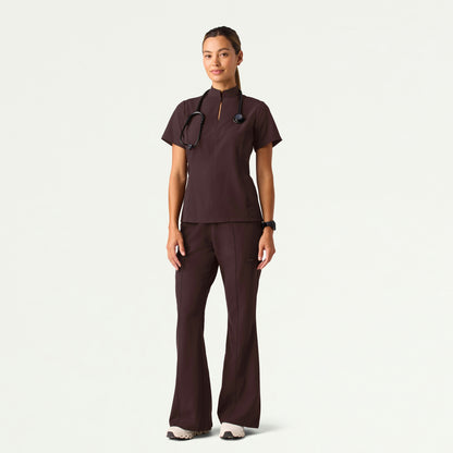 Harper Slim High Waisted Scrub Pant - Espresso - WOMEN'S PANTS - Jaanuu