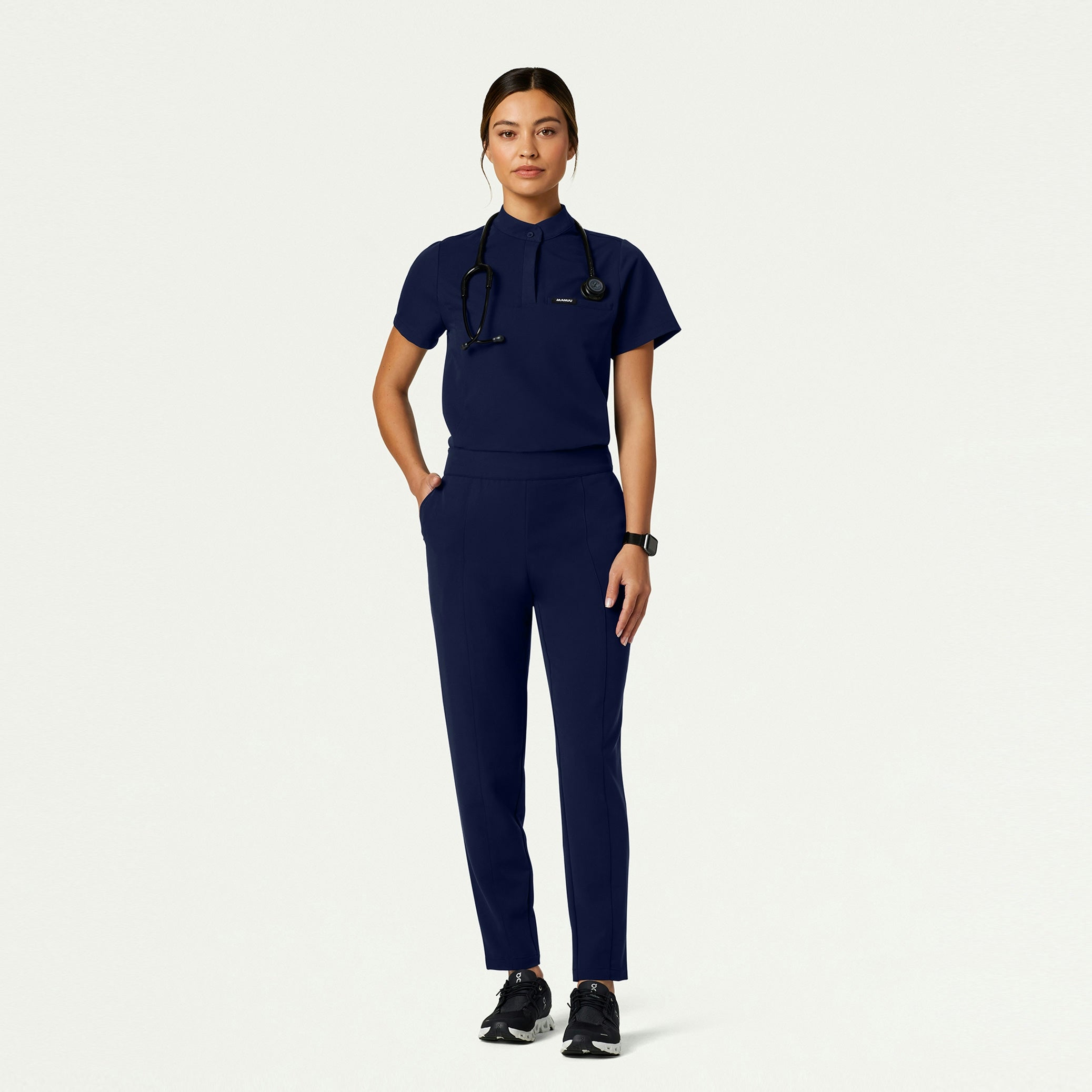 The Morgan Essential Scrub Set - Midnight Navy