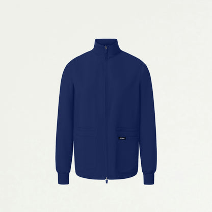 Ceri Essential 6-Pocket Scrub Jacket - Navy Blue - WOMEN'S JACKETS - Jaanuu
