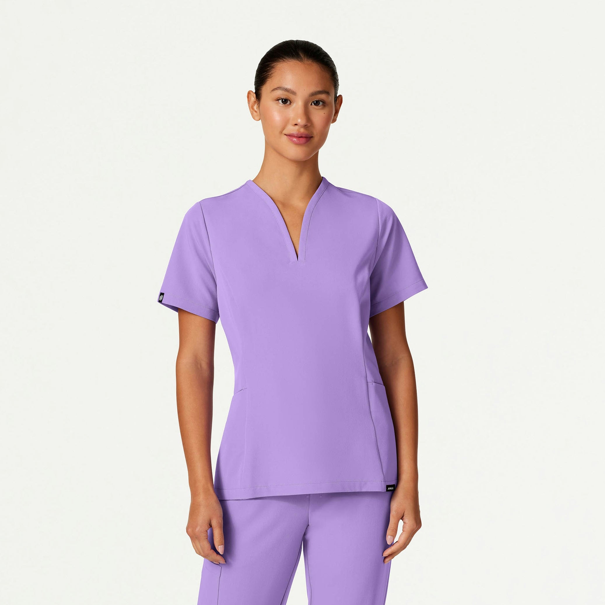 Calix Fit & Flare Scrub Top - Lilac - WOMEN'S TOPS - Jaanuu
