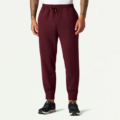 Cobot 8-Pocket Scrub Jogger - Burgundy - MEN'S PANTS - Jaanuu