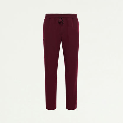 Rhodes Everyday Straight-Leg Scrub Pant - Burgundy - MEN'S PANTS - Jaanuu