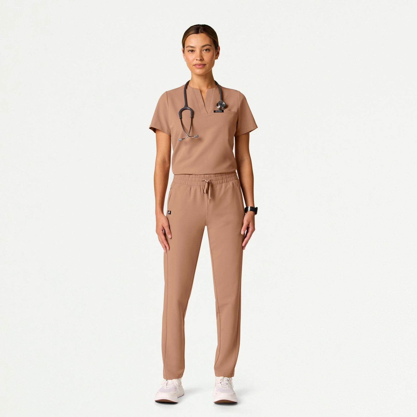 Effie Slim 6-Pocket Scrub Pant - Clay