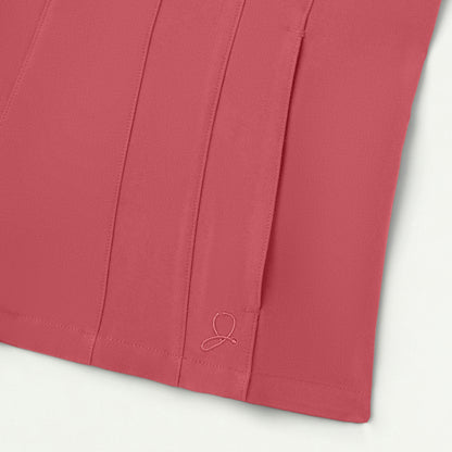Emery Slim Square-Neck Scrub Top - Mulberry - WOMEN'S TOPS - Jaanuu