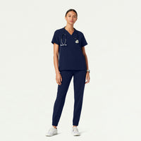 Magna 3-Pocket Scrub Top - Black