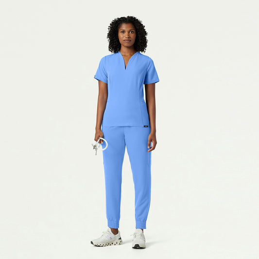 The Samari Essential Scrub Set - Ceil Blue