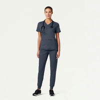 Cesi Slim ULTRAsoft Scrub Top - Black