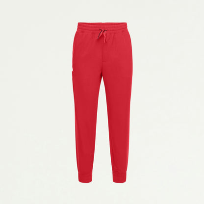 Cobot 8-Pocket Scrub Jogger - Brilliant Red - MEN'S PANTS - Jaanuu