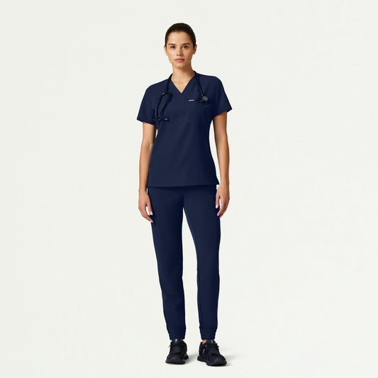The Verda Essential Scrub Set - Midnight Navy