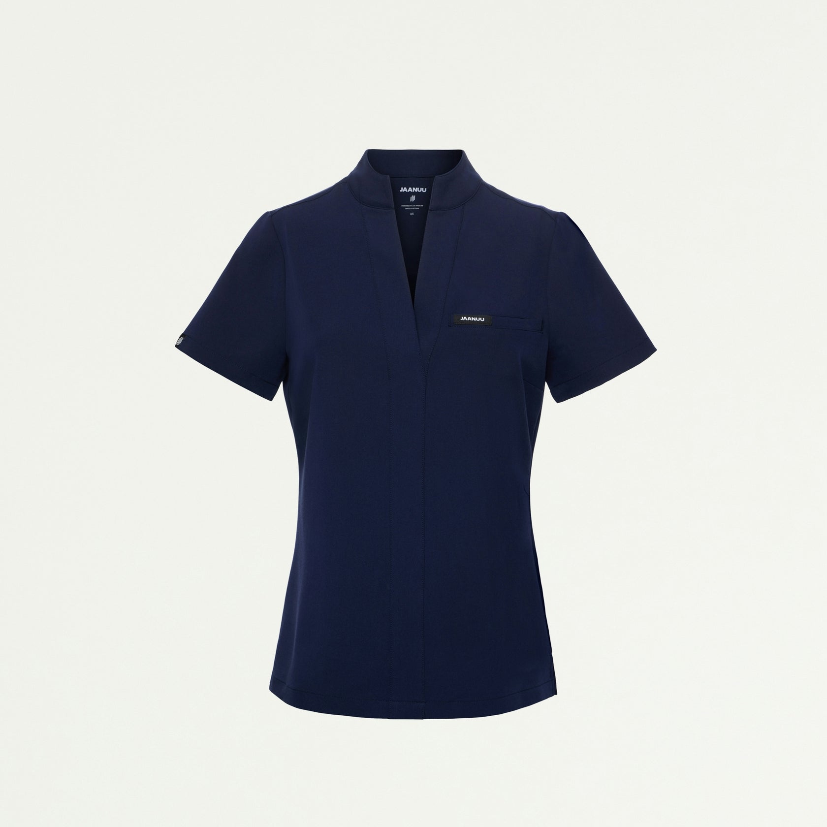 Serin Slim 1-Pocket Scrub Top - Midnight Navy - WOMEN'S TOPS - Jaanuu