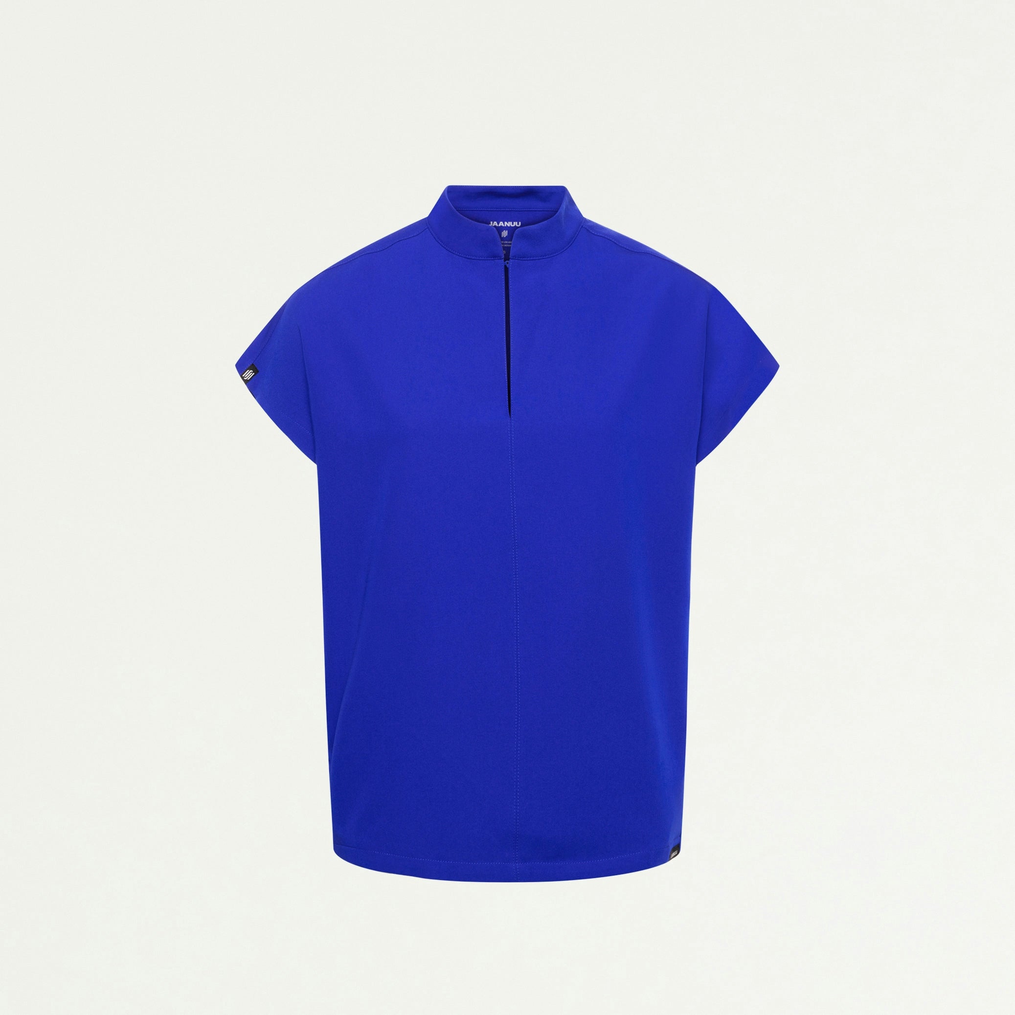 Aris Oversized 2-Pocket Scrub Top - Electric Blue - WOMEN'S TOPS - Jaanuu