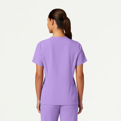 Calix Fit & Flare Scrub Top - Lilac - WOMEN'S TOPS - Jaanuu