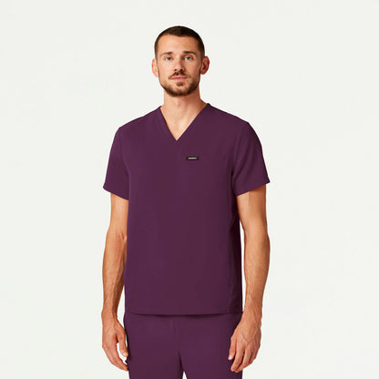 Platt 3-Pocket Scrub Top - Dark Amethyst - MEN'S TOPS - Jaanuu