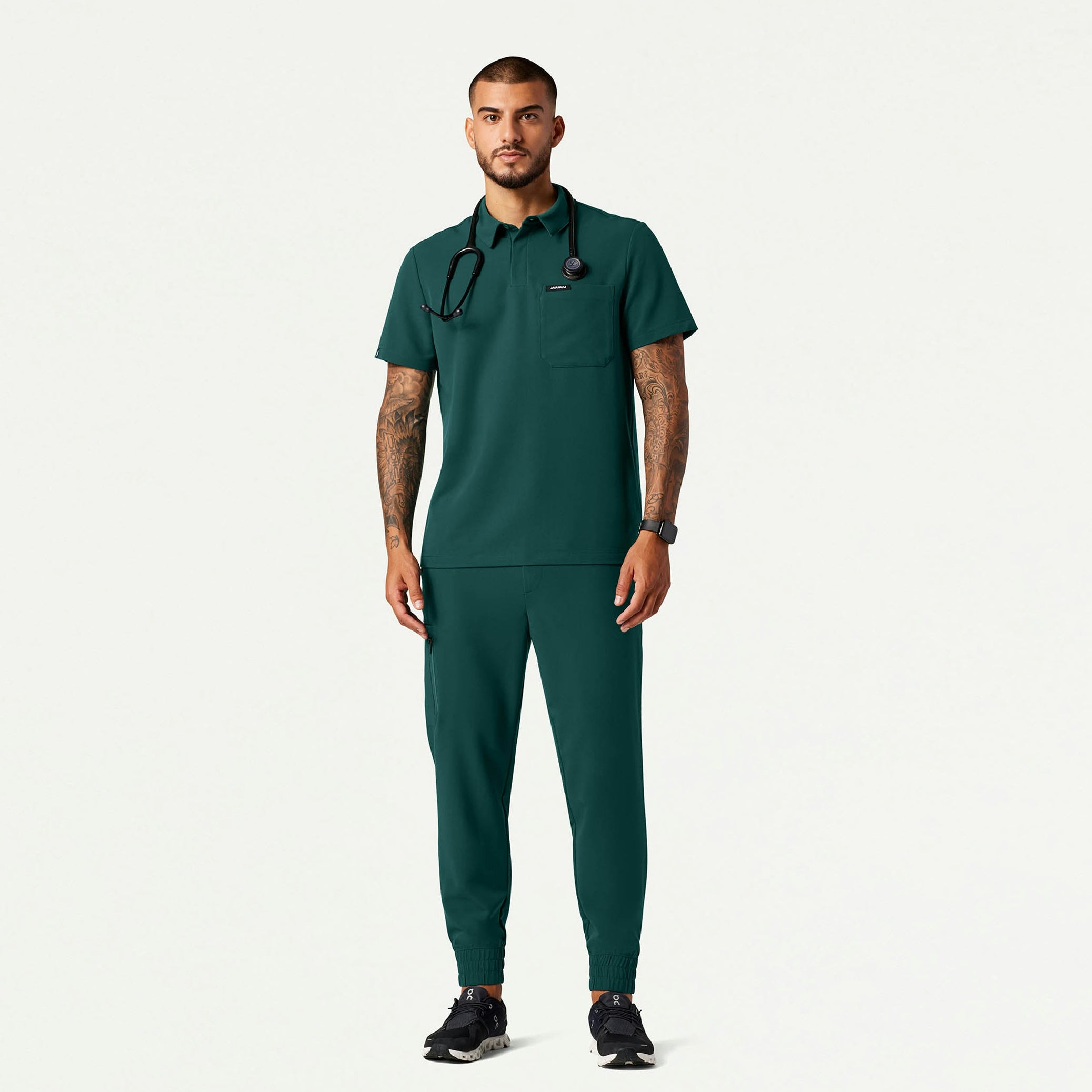 The Bentham Essential Scrub Set - Midnight Green