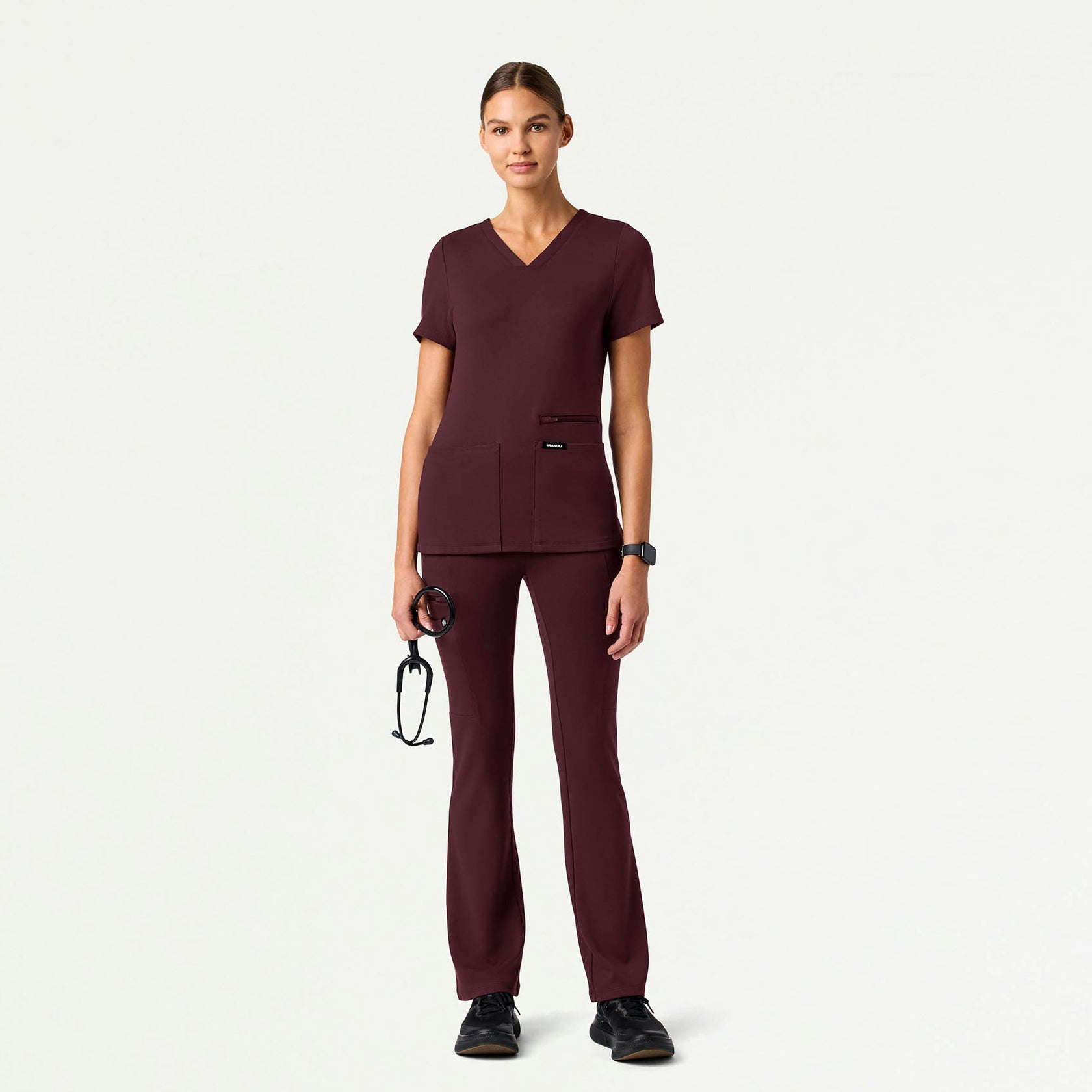 Perri ULTRAsoft Yoga Scrub Pant - Raisin - WOMEN'S PANTS - Jaanuu