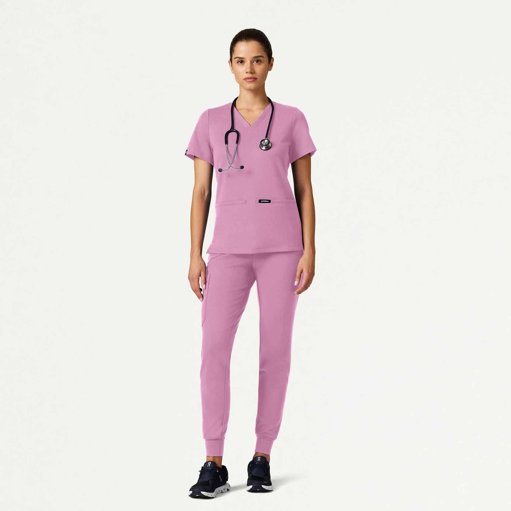 Cesi Slim ULTRAsoft Scrub Top - Light Magenta - WOMEN'S TOPS - Jaanuu