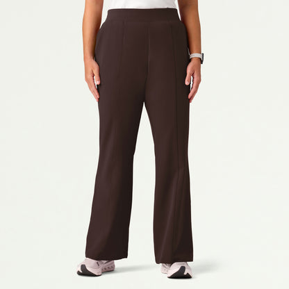 Harper Slim High Waisted Scrub Pant - Espresso - WOMEN'S PANTS - Jaanuu
