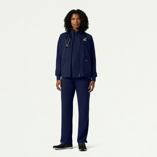 The Phoebe Jacket Scrub Set - Midnight Navy