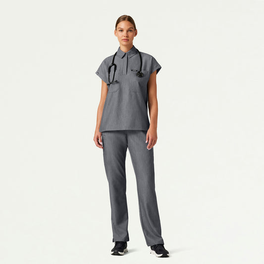 The Paley Essential Scrub Set - Heather Gray