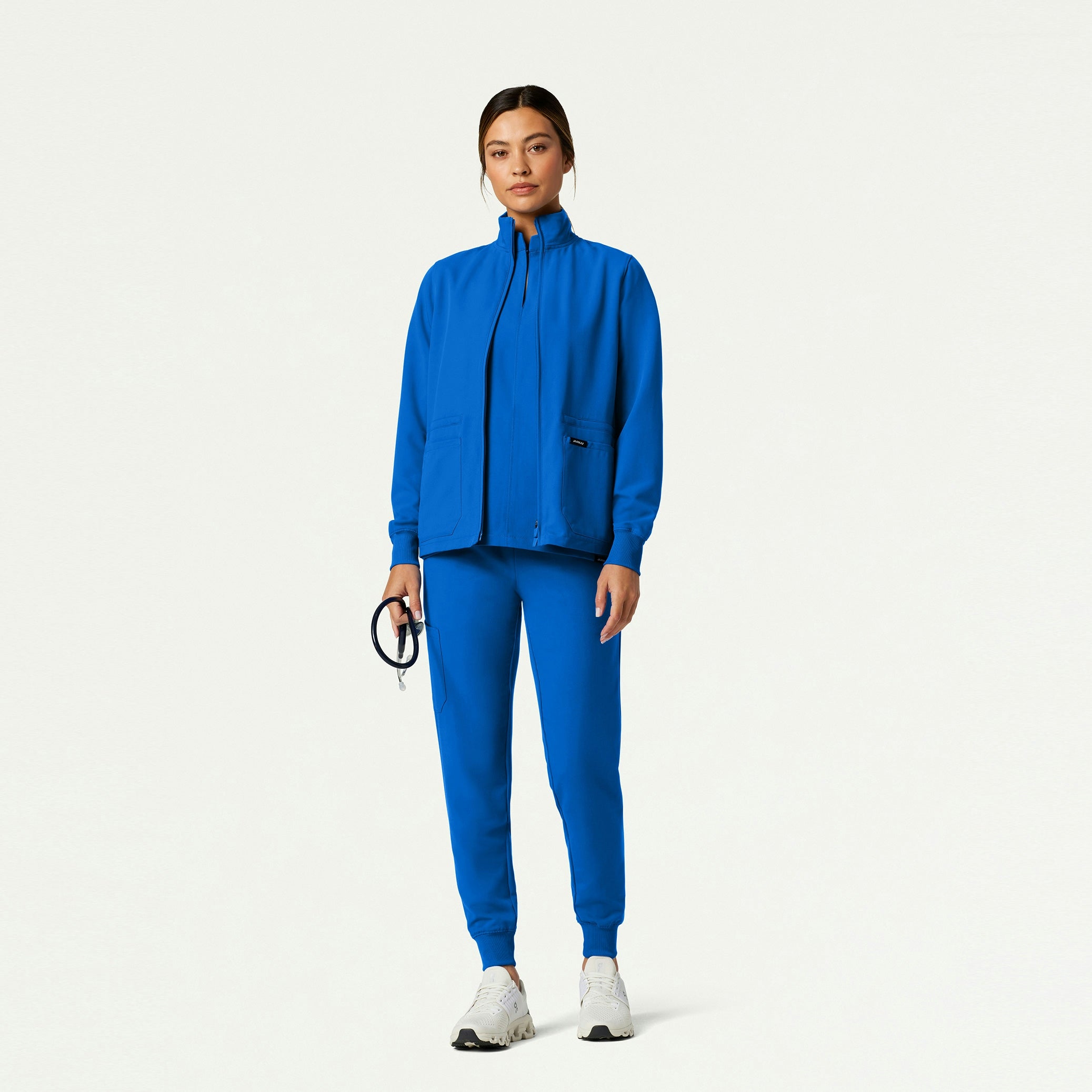 The Davie Jacket Scrub Set - Royal Blue