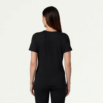 Cesi Slim ULTRAsoft Scrub Top - Black