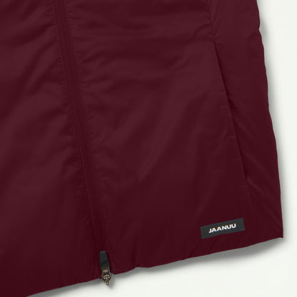 Phantom Slim Insulated Vest - Burgundy - WOMEN'S JACKETS - Jaanuu