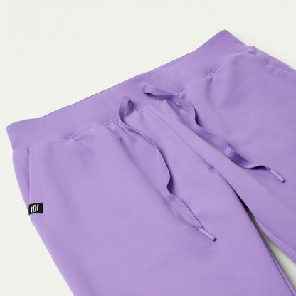 Xenos Essential Knit-Waist Scrub Pant - Lilac - WOMEN'S PANTS - Jaanuu
