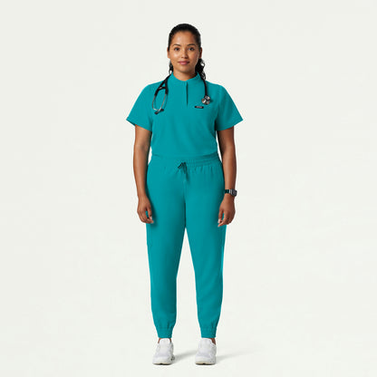 Neo Everyday Cargo Scrub Jogger - Aqua - WOMEN'S PANTS - Jaanuu