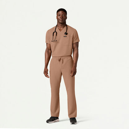 Rhodes Everyday Straight-Leg Scrub Pant - Clay - MEN'S PANTS - Jaanuu