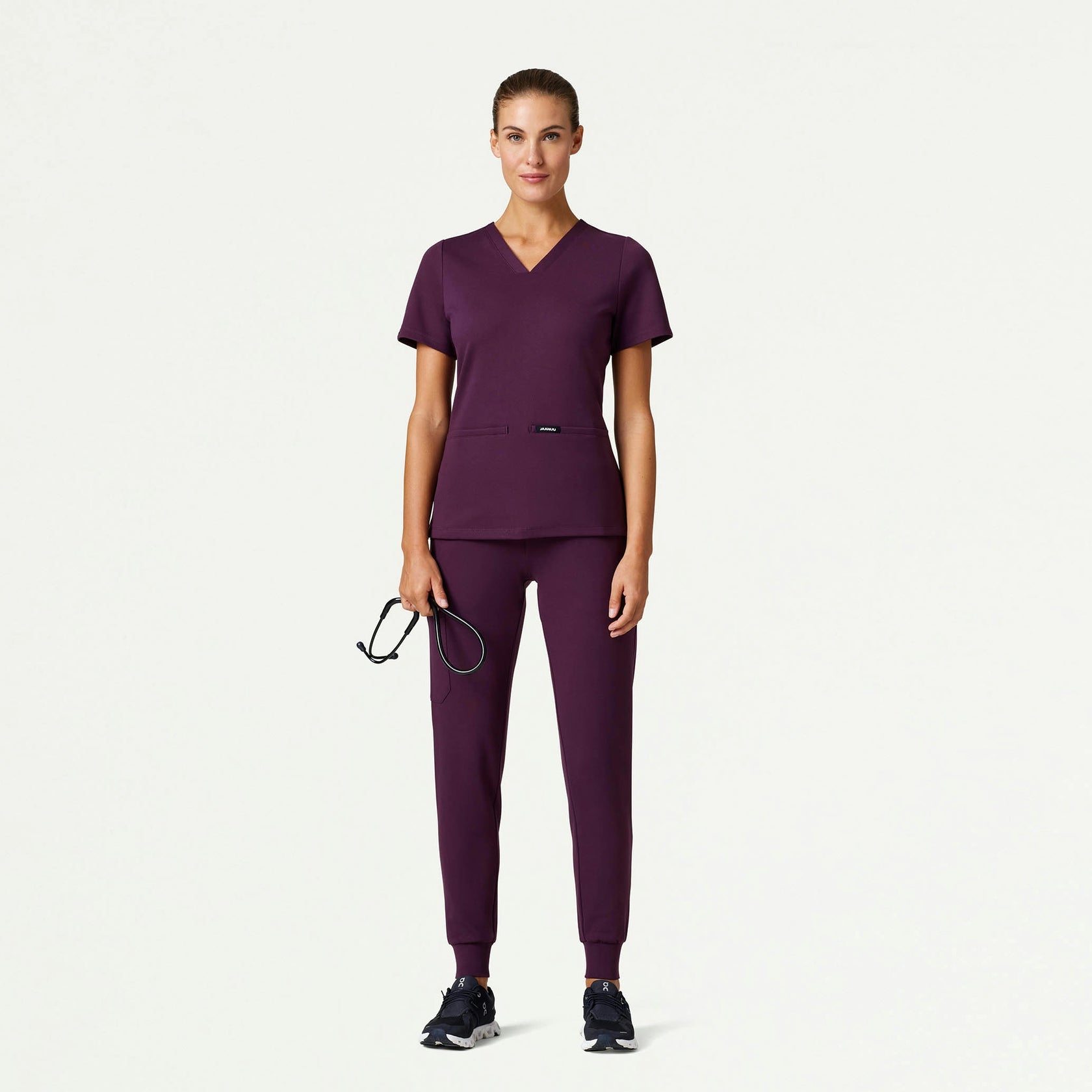 Rubi Slim ULTRAsoft Scrub Jogger - Dark Amethyst - WOMEN'S PANTS - Jaanuu