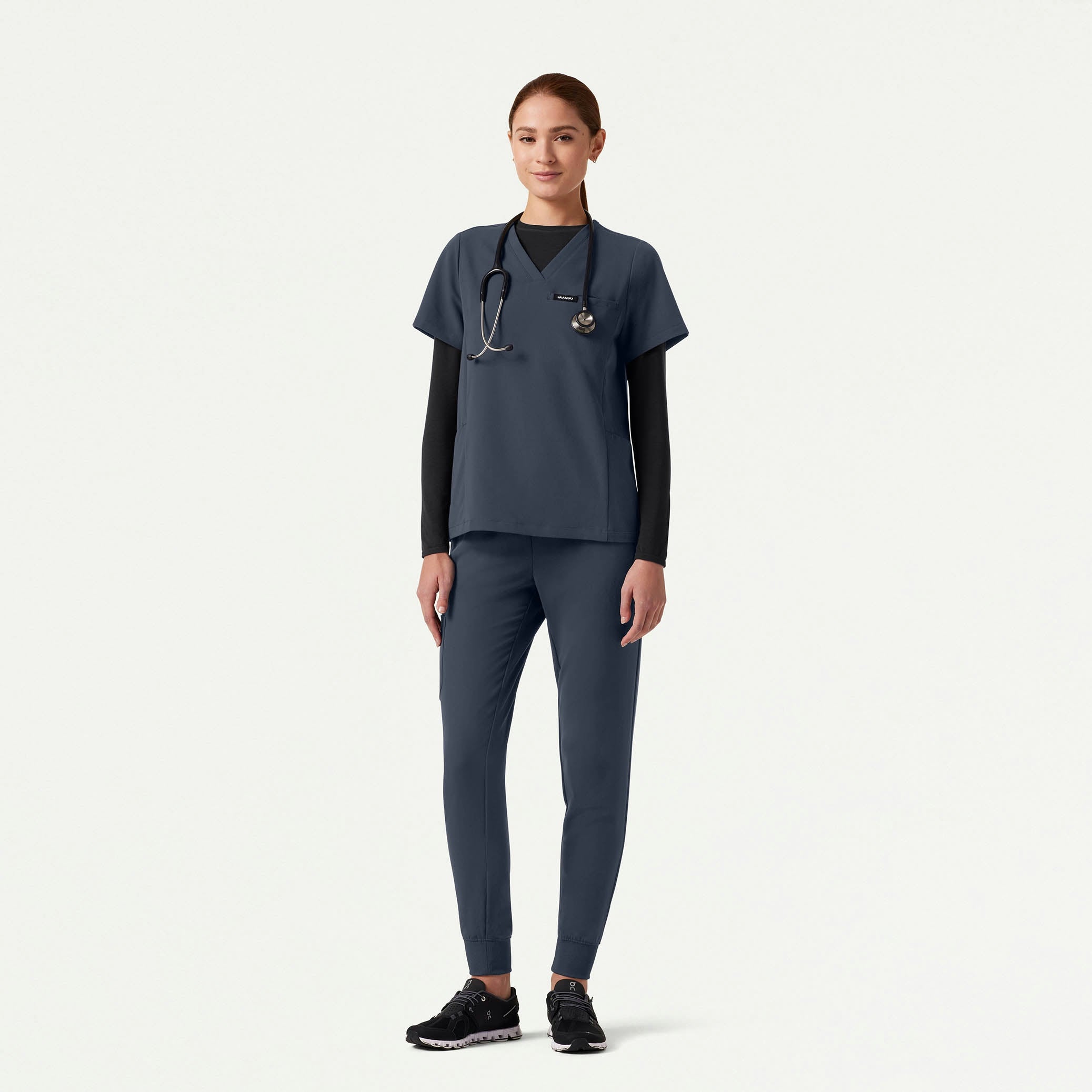 The Emile Underscrub Set - Carbon Gray