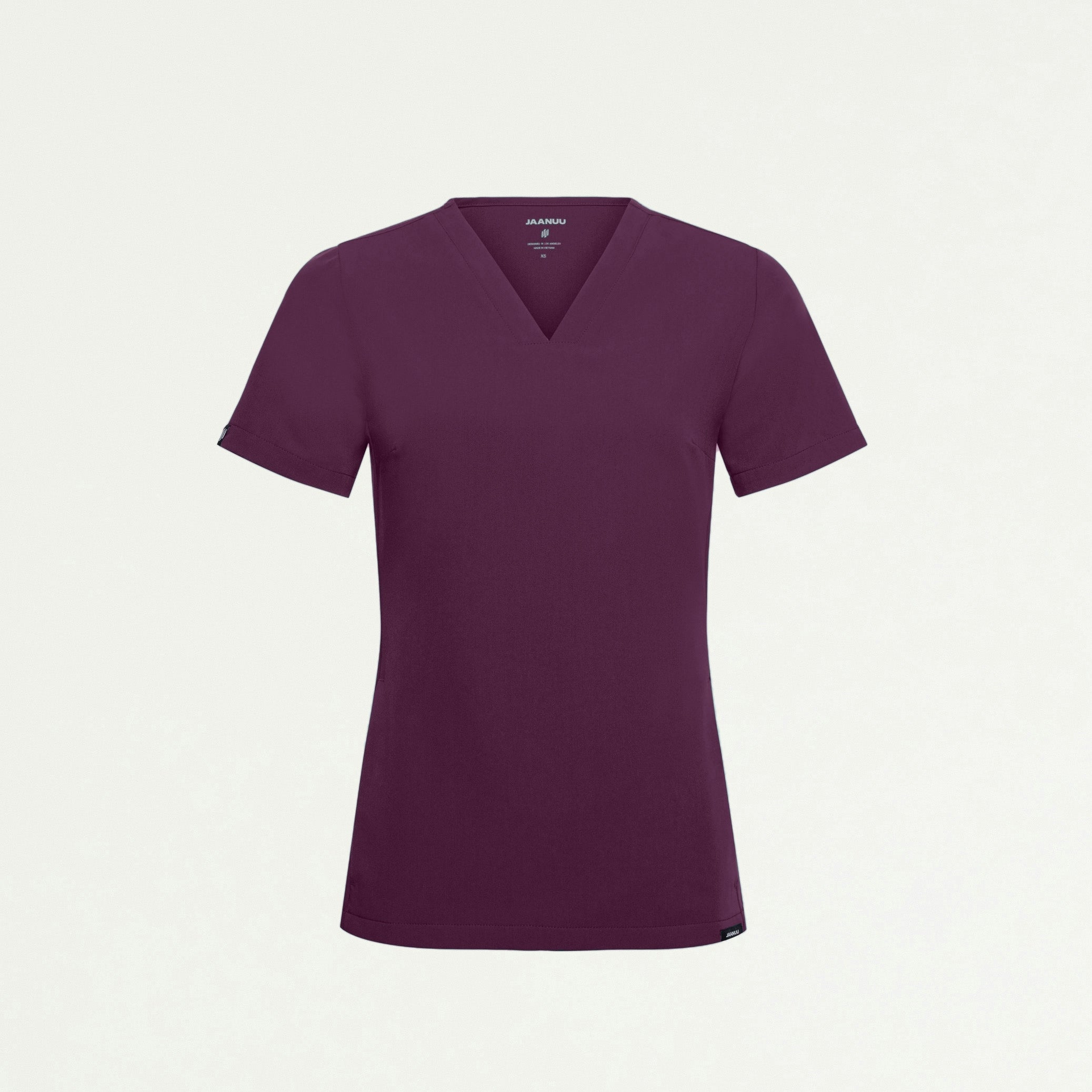 Carte Slim 2-Pocket Scrub Top - Dark Amethyst - WOMEN'S TOPS - Jaanuu