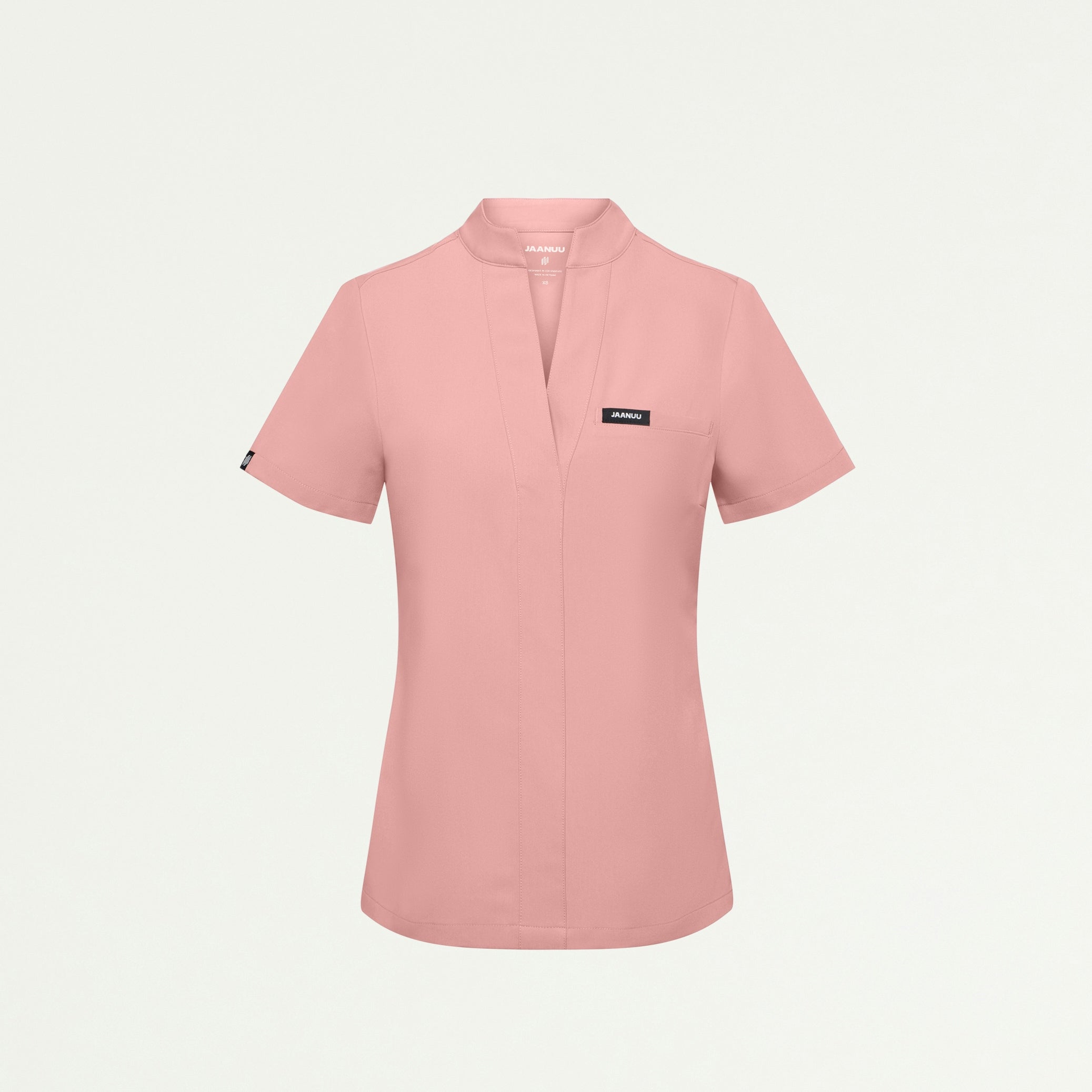 Serin Slim 1-Pocket Scrub Top - Mauve - WOMEN'S TOPS - Jaanuu