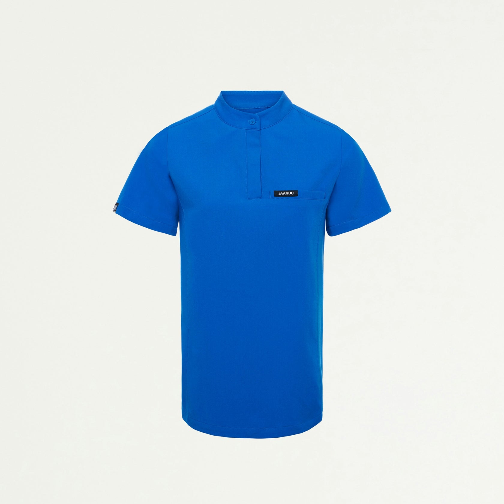 Savi Tuck-In Stand-Collar Scrub Top - Royal Blue - WOMEN'S TOPS - Jaanuu