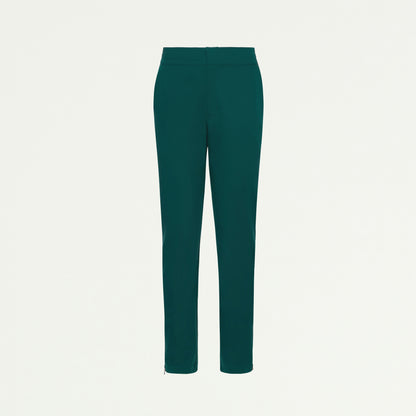 Skyler Slim Zip-Fly Scrub Pant - Midnight Green - WOMEN'S PANTS - Jaanuu