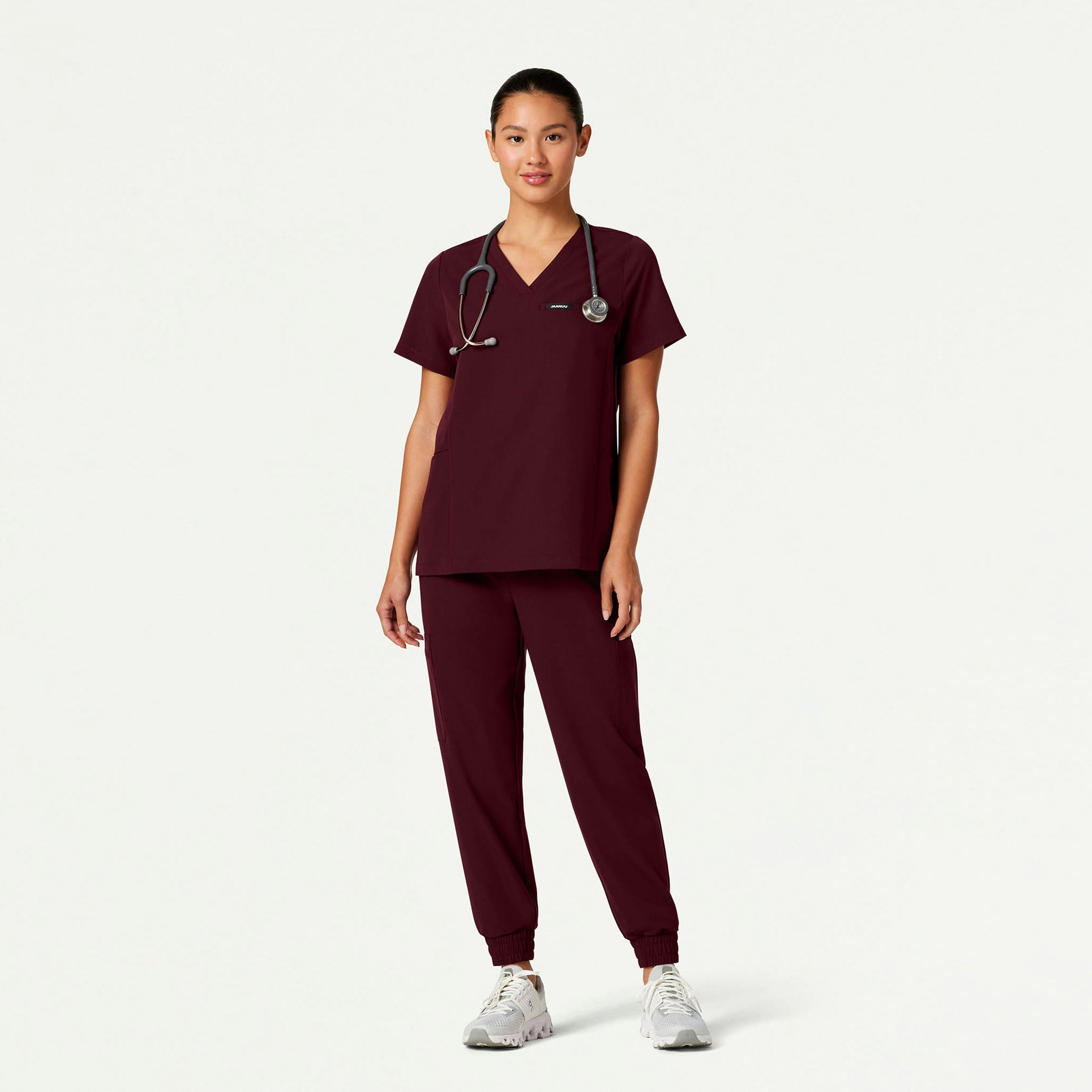 The 10-Pocket Scrub Set - Burgundy - 1