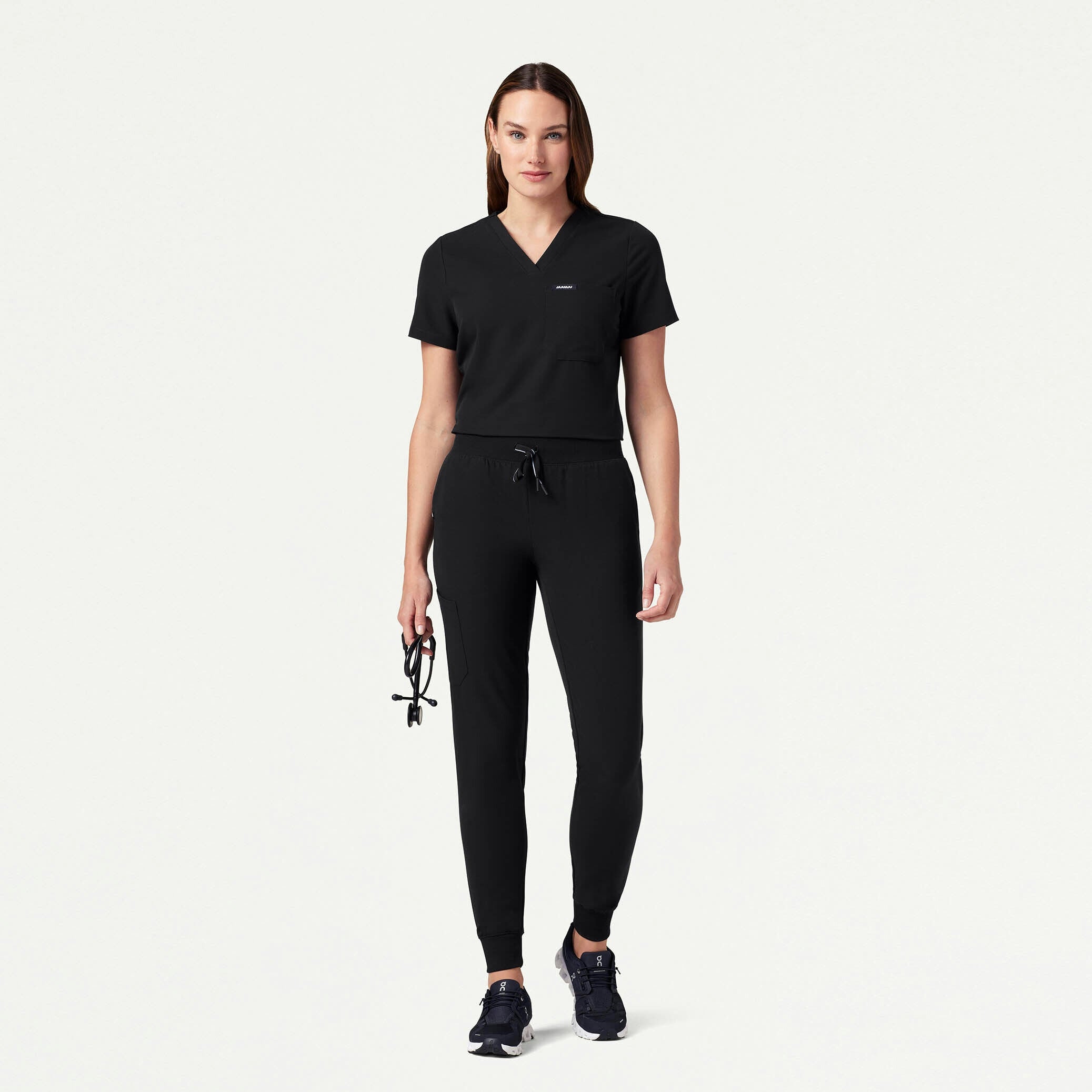 The Alex Essential Scrub Set - Black - 1