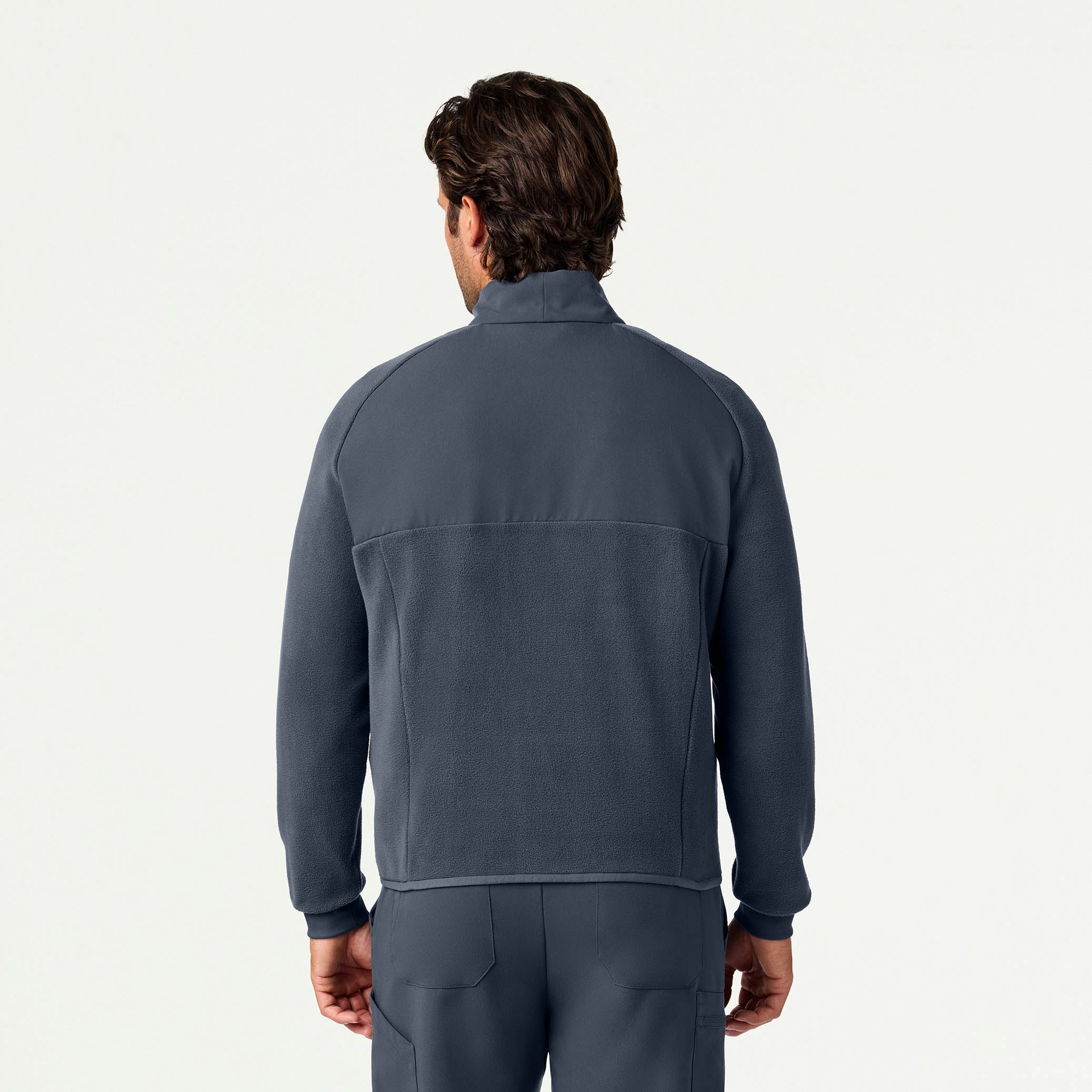 The Auggie Fleece Scrub Set - Carbon Gray - 3